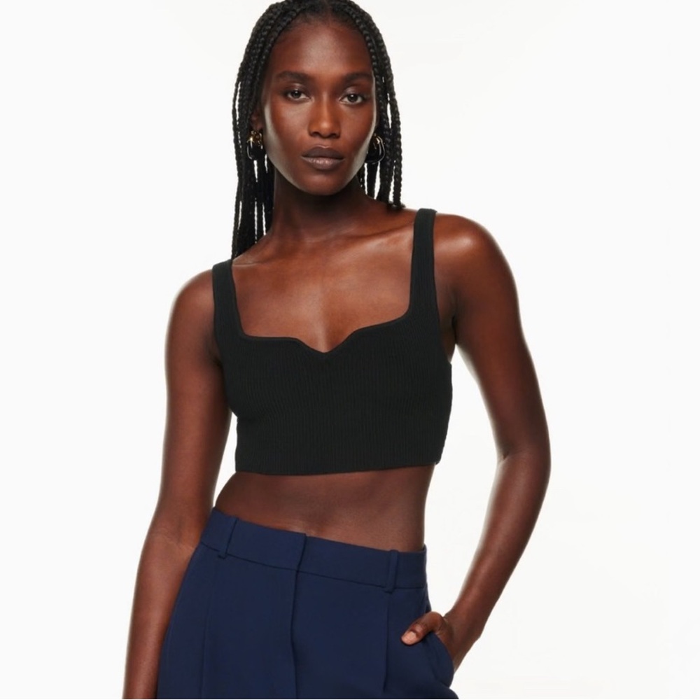 Aritzia Crop Sculpt Knit Tank